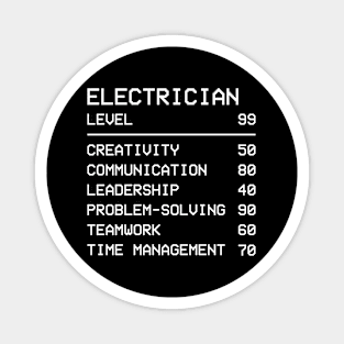 Electrician Game Stats Magnet